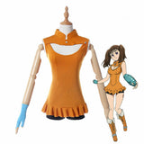 The Seven Deadly Sins Imashime no Fukkatsu Diane Serpent's Sin of Envy Dress Shorts Gloves Set