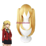 Kakegurui - Compulsive Gambler Kakegurui Twin Cosplay Costume Mary Saotome Saotome Meari Short Blond Wig