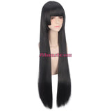 Kakegurui - Compulsive Gambler Kakegurui Twin Cosplay Costume Jabami Yumeko Long Black Wig