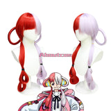 ONE PIECE FILM RED Cosplay Wig Uta Long Red Purple Wig