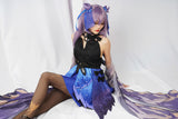 Genshin Impact Cosplay Costume Keqing Opulent Splendor Outfit Costume