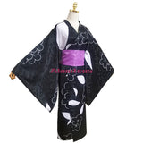 My Dress-Up Darling Kitagawa Marin Anime Cosplay Costume Dark Pattern Jacquard Kimono