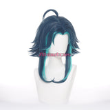 Genshin Impact Cosplay Wig Xiao Short Gradient Green Wig