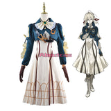 Violet Evergarden Cosplay Costume Princess Maid Dress Clothing Necklace Wig Suit