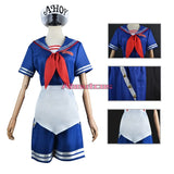 Stranger Things Cosplay Ice cream Shop Sailor Suit Robin Steve Harrington Uniform Set