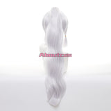 Genshin Impact Cosplay Wig Kamisato Ayaka Long Light Silver Wig