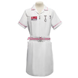 Scary Movie Halloween Costumes for Adult Man Clown Nurse Costume Uniform Joker White Dress