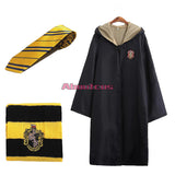 Harry Potter Cosplay Costume Gryffindor Slytherin Ravenclaw Hufflepuff Adult Kid Costume Halloween Party 3PCS