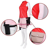 Haruno Sakura Cosplay Costume Women Girls Skirt Outfit Ninja Headband Kunai Props