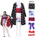 One Piece Cosplay Nico·Robin Costume Uniform Kinomo Halloween Suit For Women