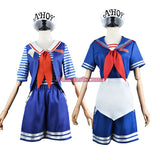 Stranger Things Cosplay Ice cream Shop Sailor Suit Robin Steve Harrington Uniform Set