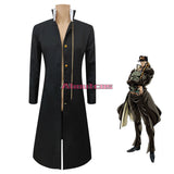 JoJo's Bizarre Adventure Jotaro Kujo Cosplay Costume Anime Black Coat Jacket