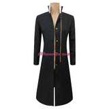 JoJo's Bizarre Adventure Jotaro Kujo Cosplay Costume Anime Black Coat Jacket