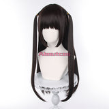 Yaozhi Women Cosplay Black Brown Wig 70cm Halloween Long Girl Hair