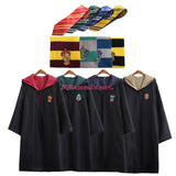 Harry Potter Cosplay Costume Gryffindor Slytherin Ravenclaw Hufflepuff Adult Kid Costume Halloween Party 3PCS