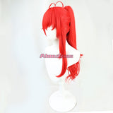 Genshin Impact Cosplay Wig Diluc Ragnvindr Red Dead of Night Outfit Long Red Wig