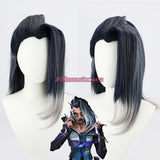 Valorant Viper Fade Cosplay Wig 50cm Long Heat Resistant Synthetic Wig