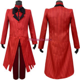 Hazbin Hotel Cosplay Costume Alastor Red Suit Costume