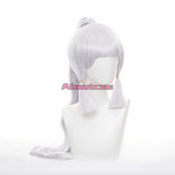 Genshin Impact Cosplay Wig Kamisato Ayaka Long Light Silver Wig