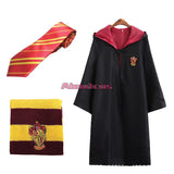 Harry Potter Cosplay Costume Gryffindor Slytherin Ravenclaw Hufflepuff Adult Kid Costume Halloween Party 3PCS